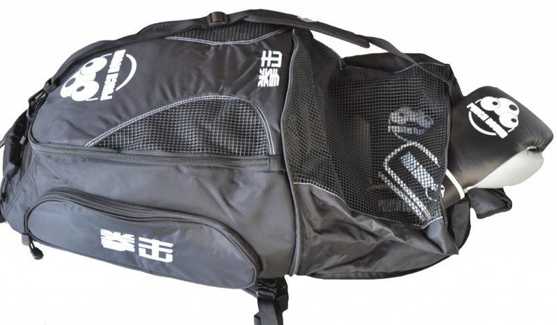 PunchR™  Punch Round™ Boxing Convertible Gym Bag - Backpack Black Ice