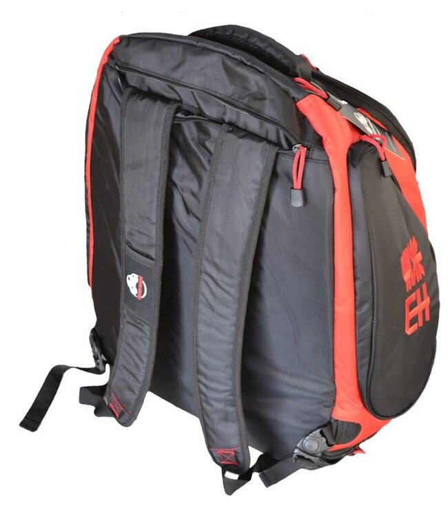PunchR Convertible Gym Bag – Duffel & Backpack – Black/Red