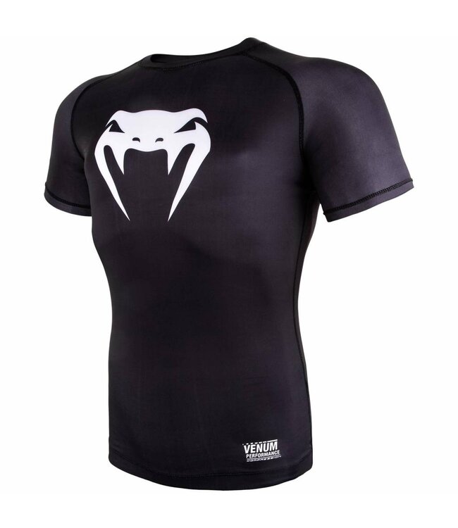 Venum Contender 3.0 Compression T Shirts S/S Zwart Wit