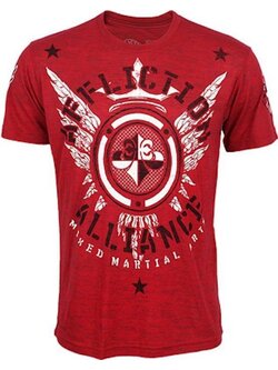 Affliction Clothing Affliction Alliance MMA Gym T-Shirt Rot MMA Kleidung