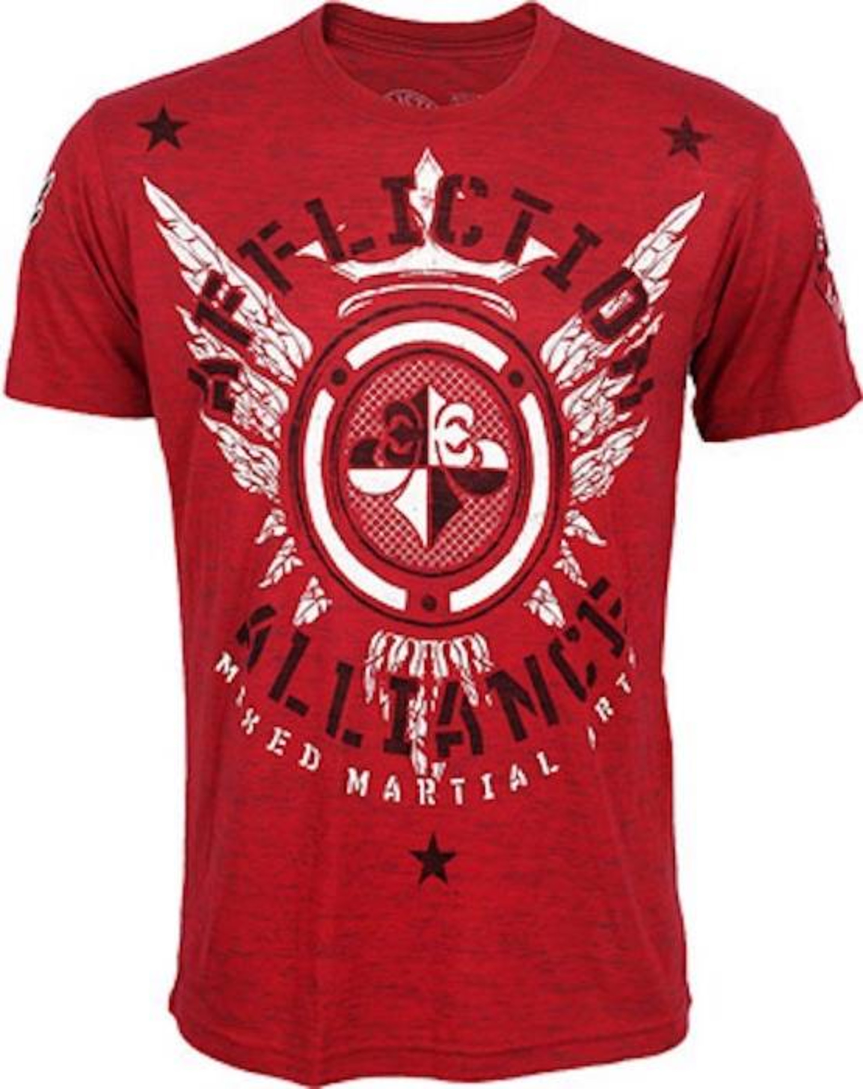 Affliction Alliance MMA Gym T Shirt Red MMA Kleding FIGHTWEAR SHOP NEDERLAND