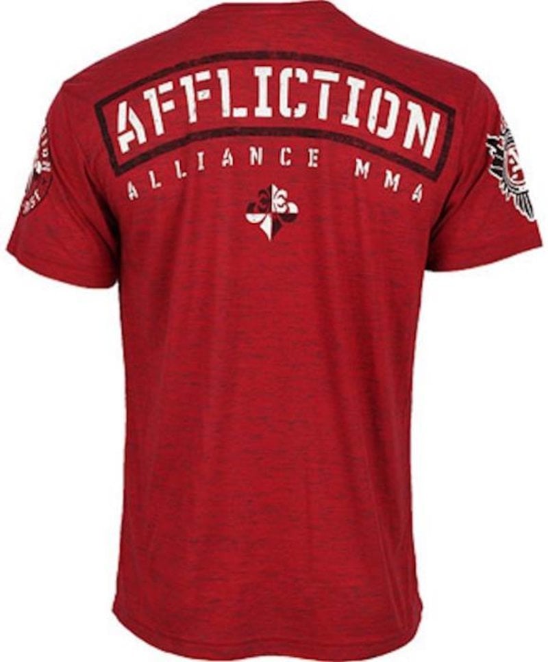 Affliction Clothing Affliction Alliance MMA Gym T Shirt Red MMA Clothing