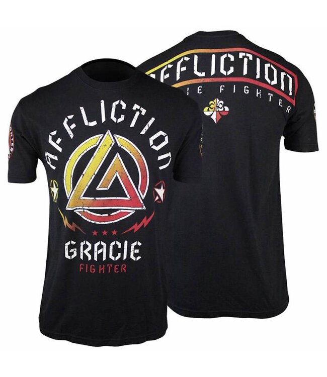 Affliction Clothing Affliction Gracie Fighter T Shirt Black UFC MMA Clothing
