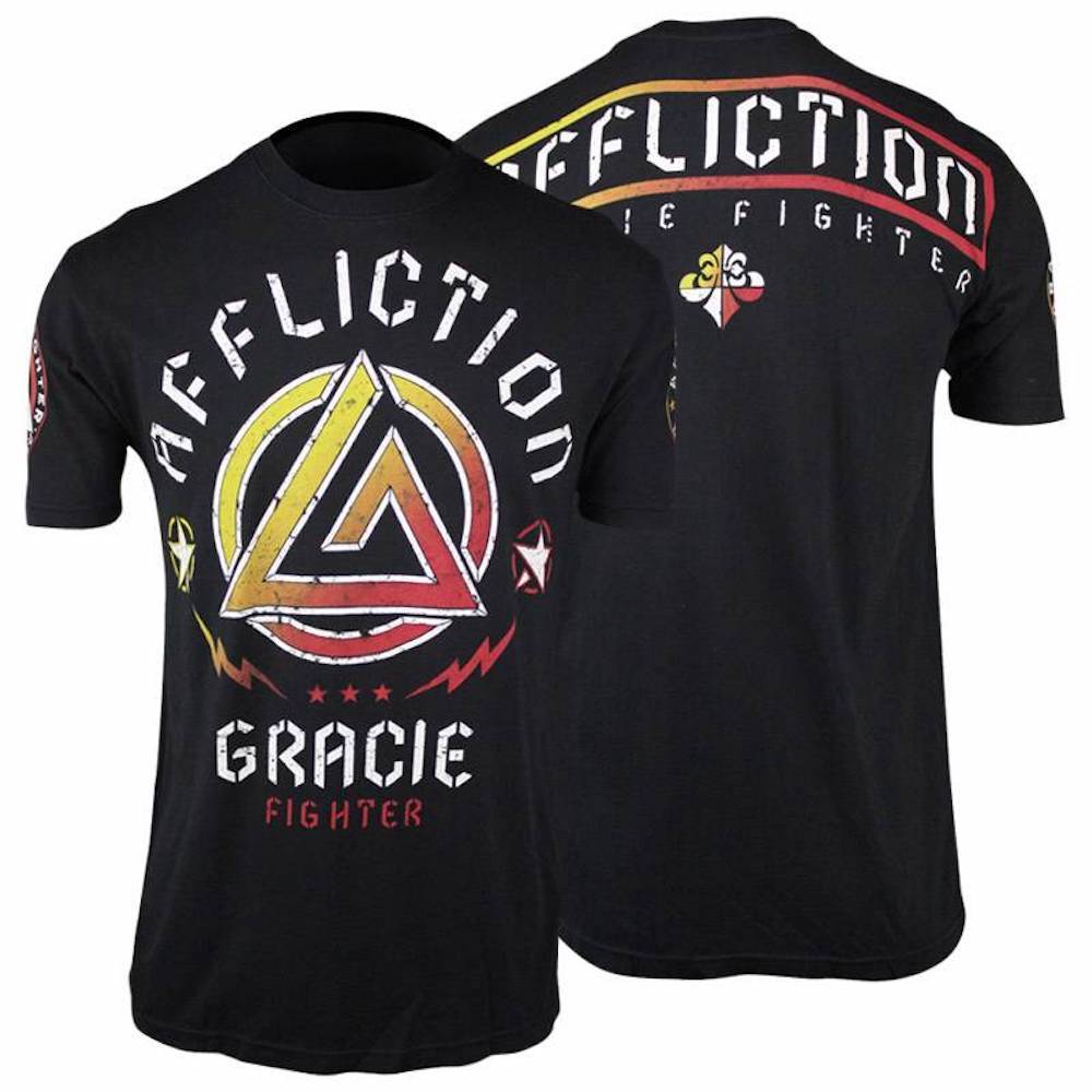 Tijd gebied Vervelend Affliction Gracie Fighter T Shirt Black UFC MMA Kleding - FIGHTWEAR SHOP  NEDERLAND