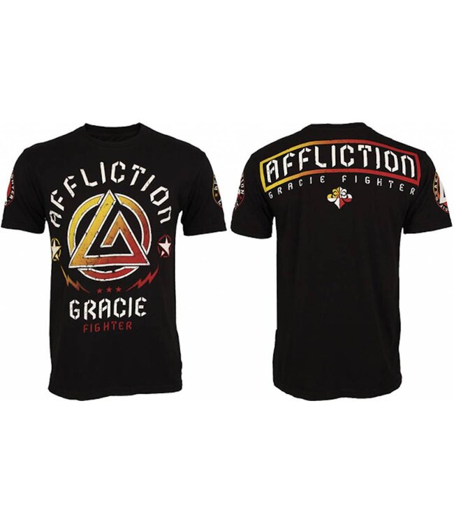 Affliction Clothing Affliction Gracie Fighter T-shirt Zwart UFC MMA-kleding