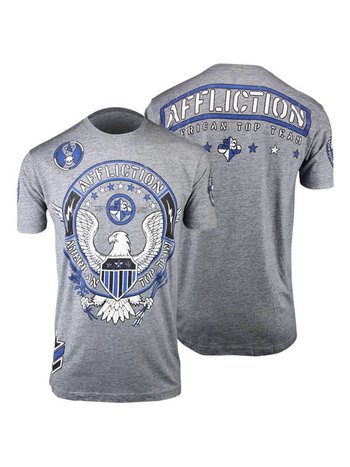 Affliction Clothing Affliction ATT T Shirt Grey MMA Apparel Europe