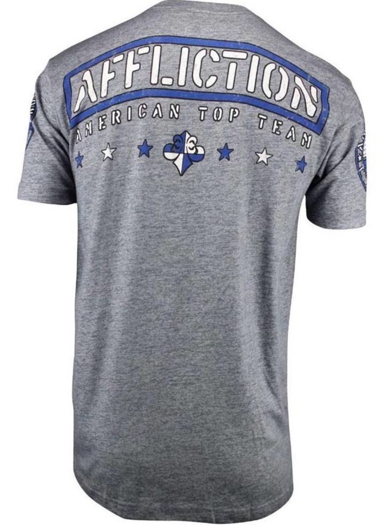 Affliction Clothing Affliction ATT T Shirt Grey MMA Apparel Europe