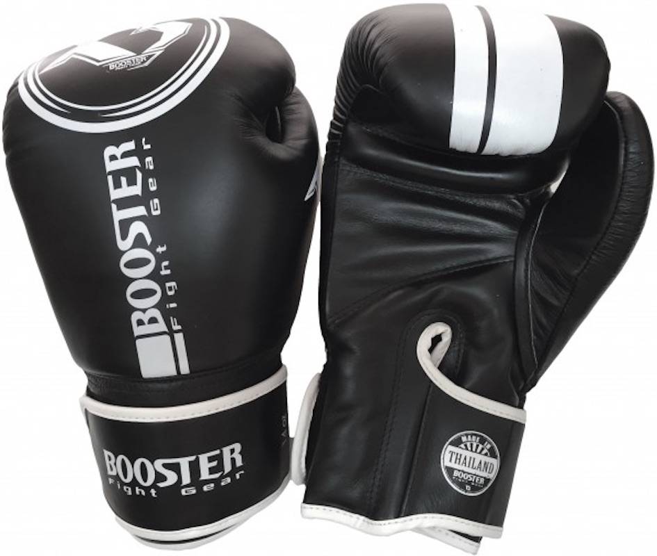 Booster Booster BGL 1 Boxing Gloves Black White Booster Fighstore