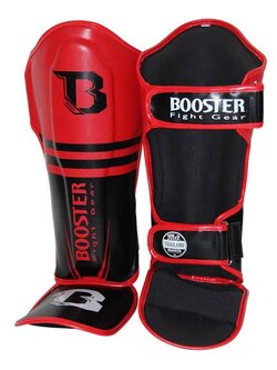 Booster Booster Kickboks Scheenbeschermers Pro Siam 1 Zwart Rood