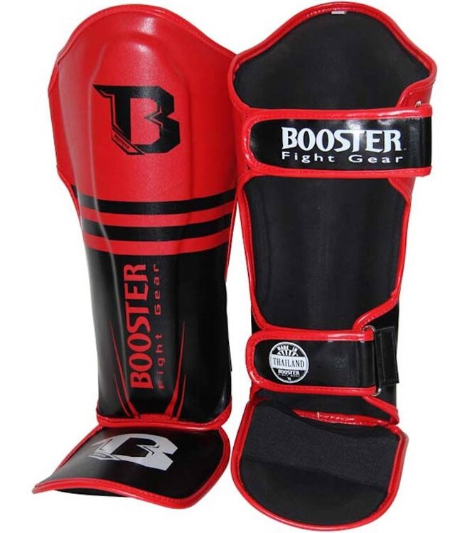 Booster Kickboxing Shinguards BSG Pro Siam Black Red
