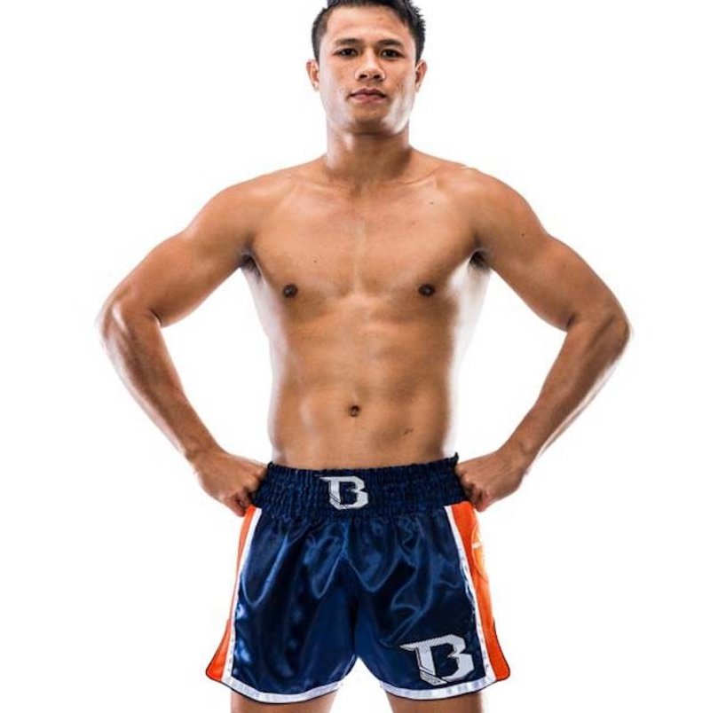 Booster Booster Kickboks Shorts TBT Pro 4.37 Blau Orange Thaiboks Clothing