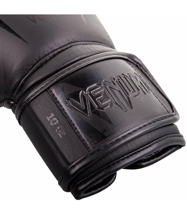 Venum Giant 3.0 Boxhandschuhe – Nappa Leder – Schwarz/Schwarz – Für Boxen, Kickboxen & Muay Thai