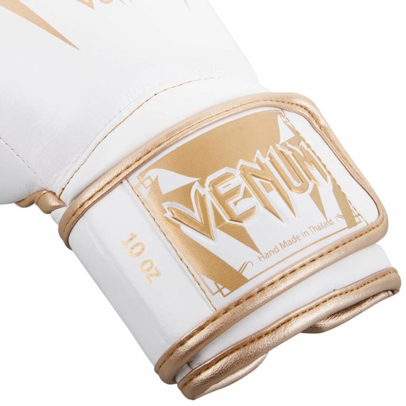 Venum Bokshandschoenen Venum Giant 3.0 Nappa Leer Wit Goud