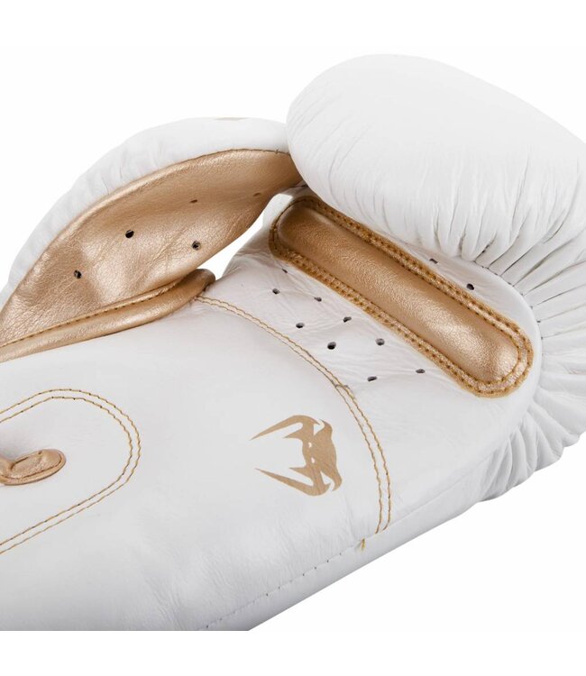 Bokshandschoenen Venum Giant 3.0 Nappa Leer Wit Goud