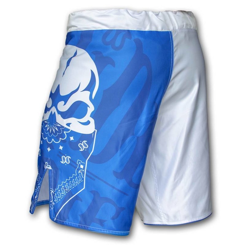 Pride or Die PRIDEorDIE MMA Fightshorts Reckless White Blue