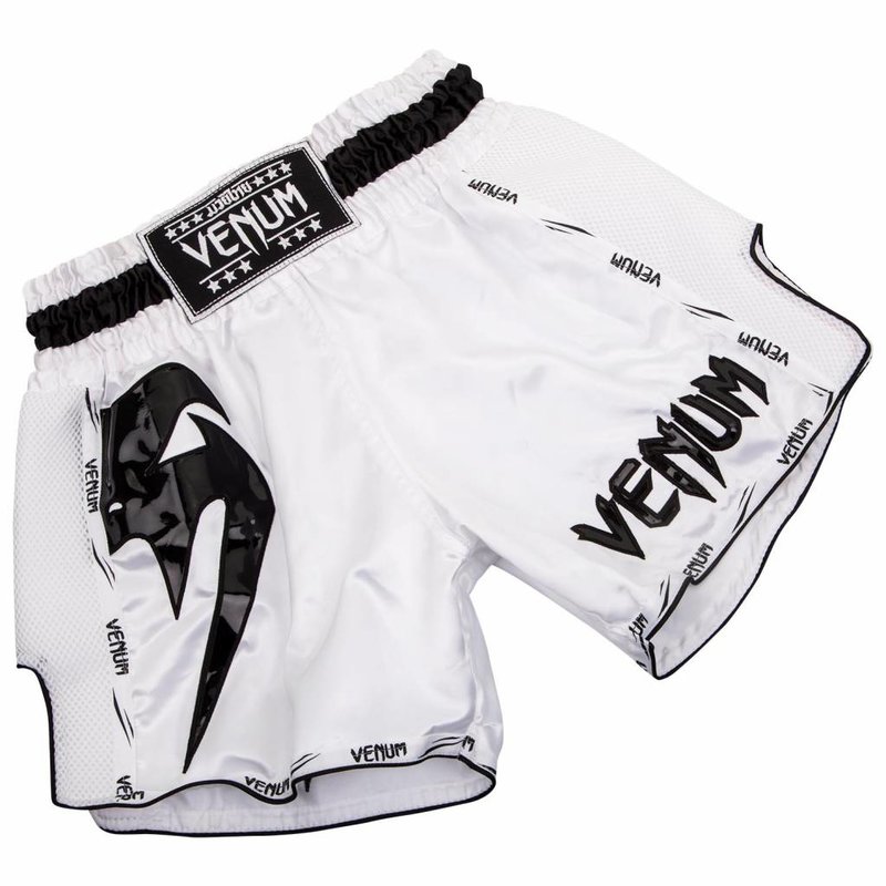 Venum Venum Kickboxing Shorts Giant Weiss Schwarz Muay Thai Shorts