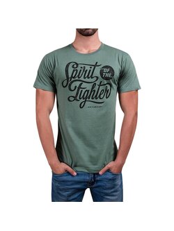 Hayabusa Hayabusa Spirit of the Fighter T Shirt Green Hayabusa Fightwear