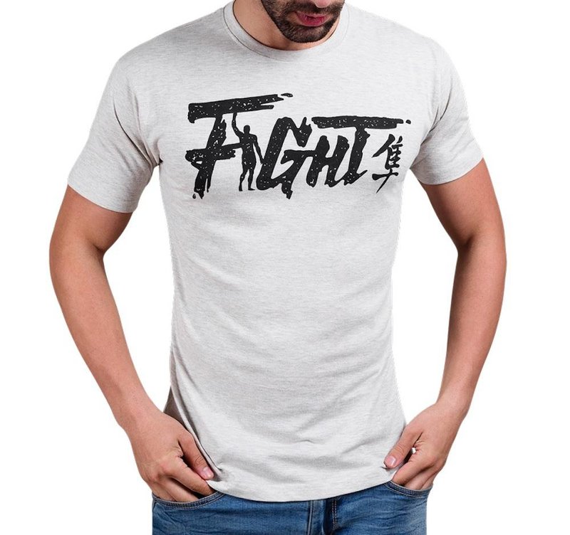 Hayabusa Hayabusa Fight T Shirt Grau Hayabusa Martial Arts Shop