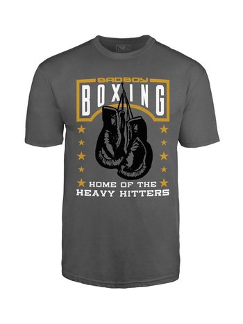 Bad Boy Bad Boy Heavy Hitter T Shirt Grey Boxing T shirts