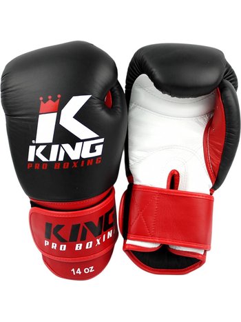 King Pro Boxing King Pro Boxing Boxhandschuhe Schwarz Rot Boxing Gloves KPB/BG 1