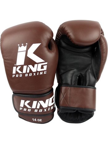 King Pro Boxing King Pro Boxing KPB Boxing Gloves Brown KPB/BG 4 Leather