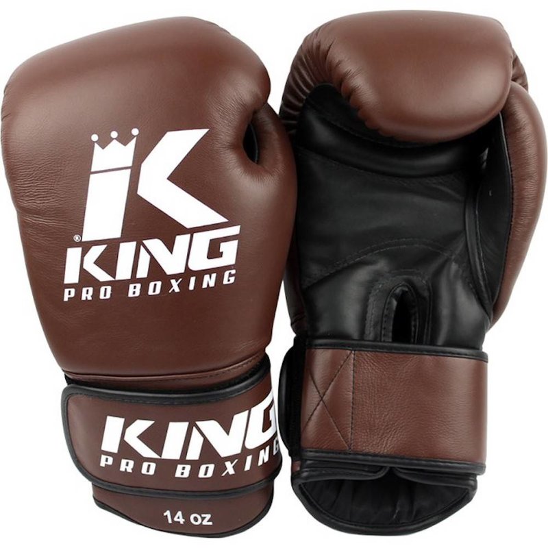 King Pro Boxing King Pro Boxing KPB Boxing Gloves Brown KPB/BG 4 Leather