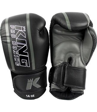 King Pro Boxing King Pro Boxing (Kick)BoksHandschoenen Zwart Grijs KPB/BG Elite 1