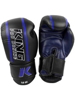 King Pro Boxing King Pro Boxing (Kick)BoksHandschoenen Zwart Blauw KPB/BG Elite 2