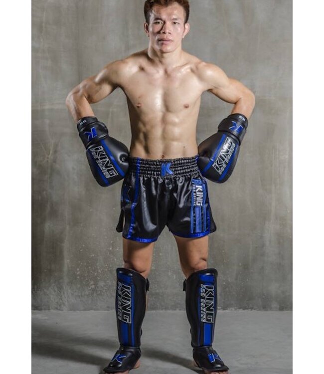 King Pro Boxing King Pro Boxing Boxhandschuhe Schwarz Blau KPB/BG Elite 2