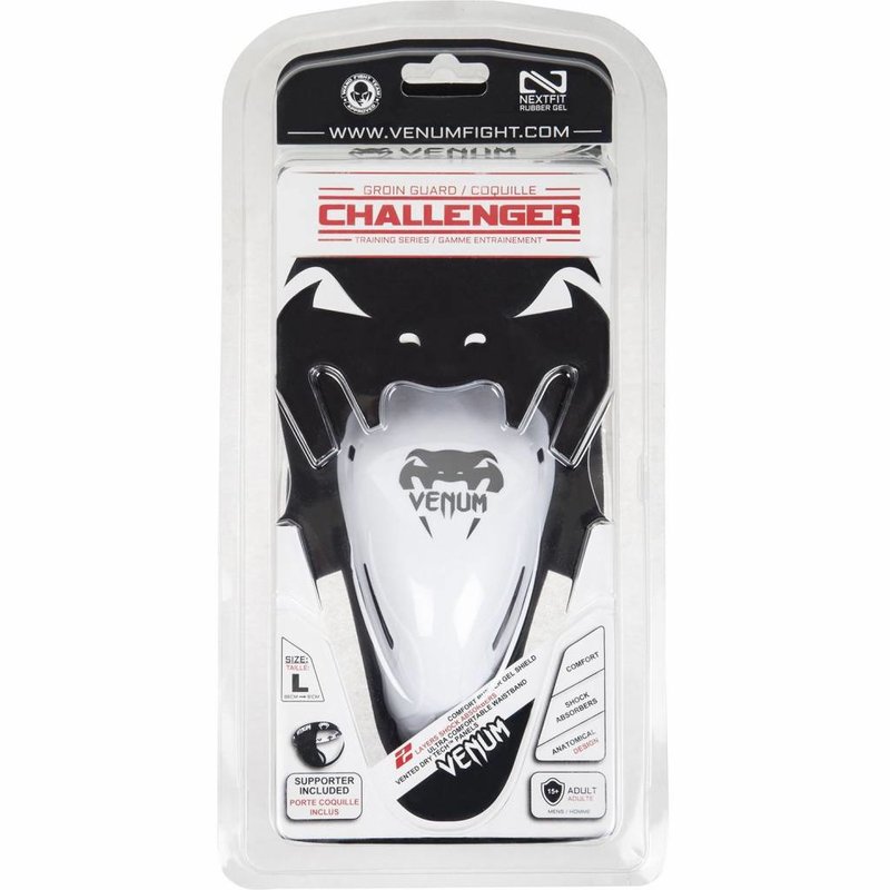 Venum Challenger Groin Guard And Support - Large - Black/white