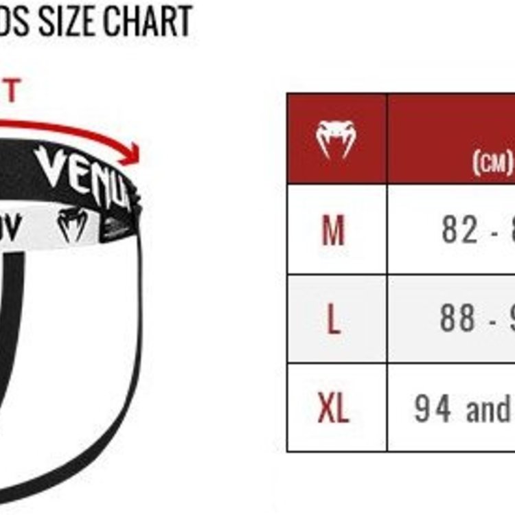 Venum Groin Guard Size Chart