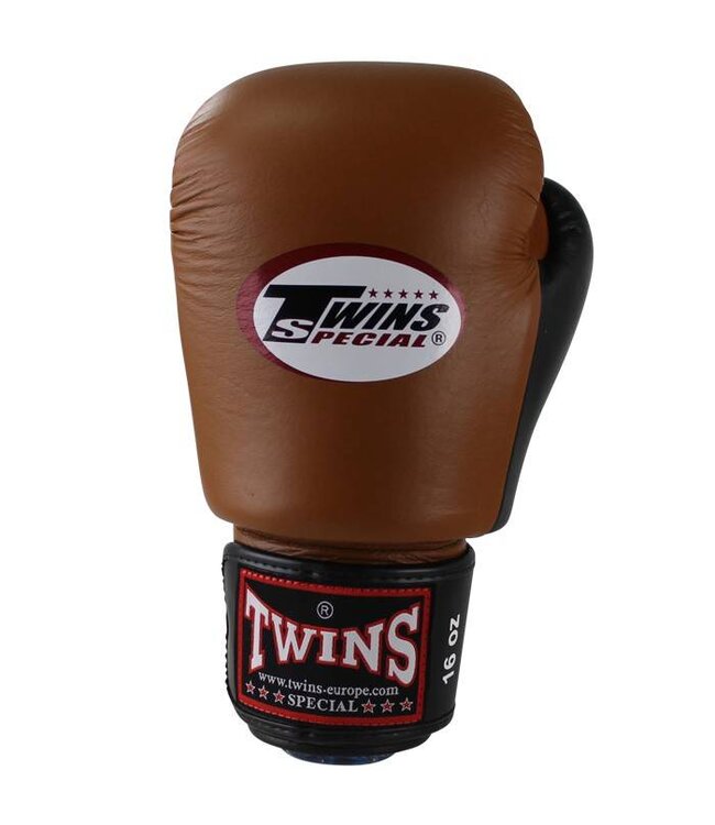 Twins Special BGVL3 Leather Boxing Gloves Brown/Black – Muay Thai & Kickboxing