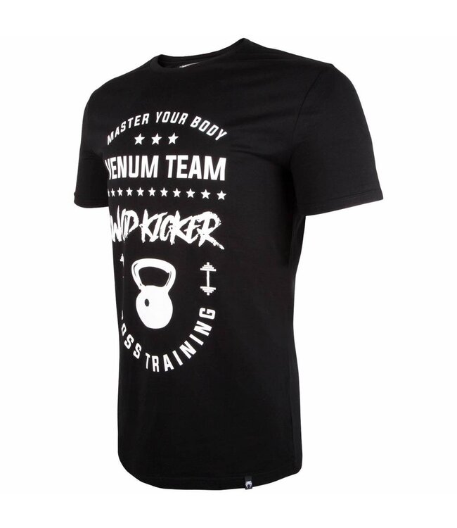 Venum Wod Kicker T Shirt Black White Venum Fitness Clothing