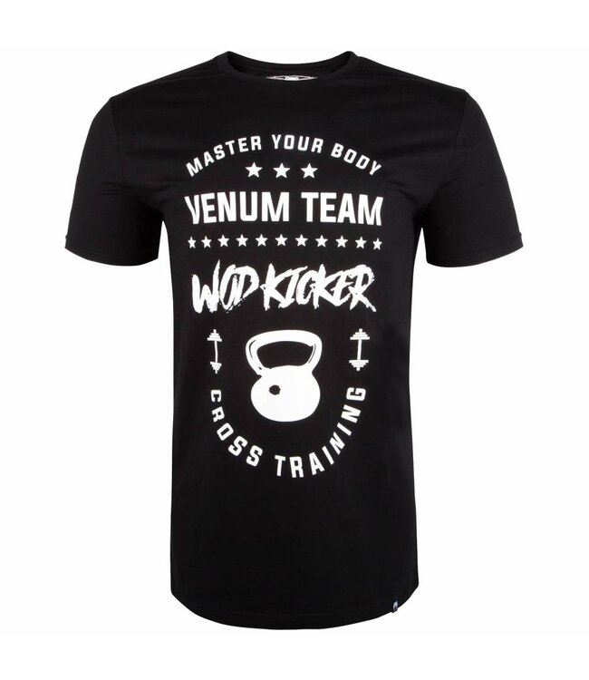 Venum Venum T Shirts Wod Kicker Zwart Wit Venum Fitness Kleding