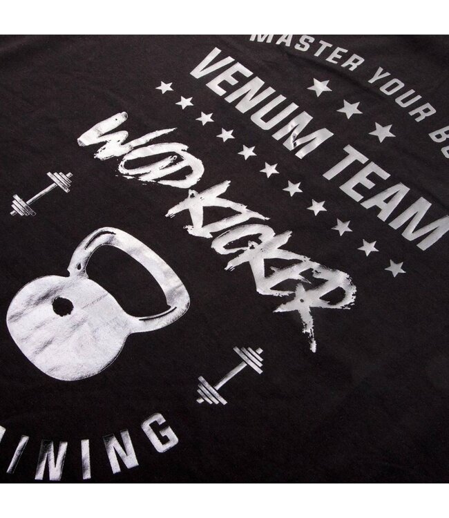 Venum Venum T Shirts Wod Kicker Zwart Wit Venum Fitness Kleding