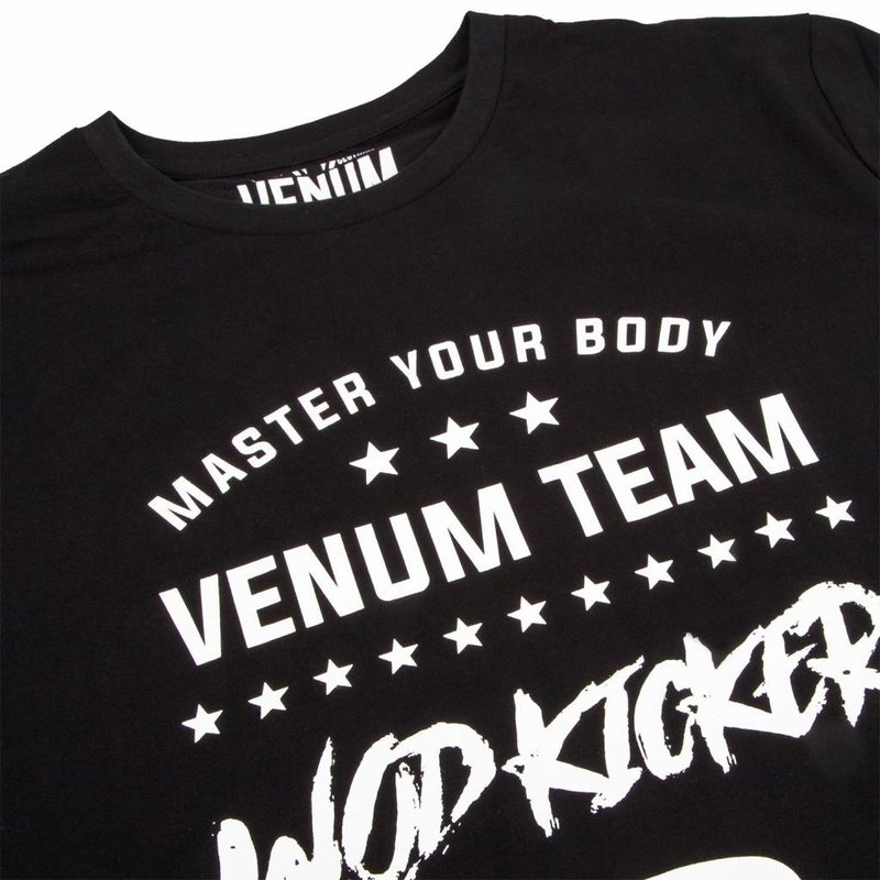 Venum Venum T Shirts Wod Kicker Zwart Wit Venum Fitness Kleding