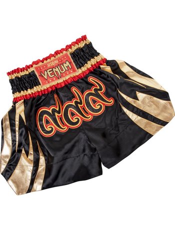 Venum Venum 999 Muay Thai Kickboks Broekje Zwart Goud Vechtsport Artikelen