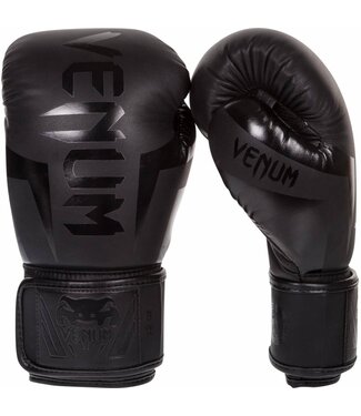 Venum Venum Boxing Gloves ELITE Black on Black Kickboxing Gloves