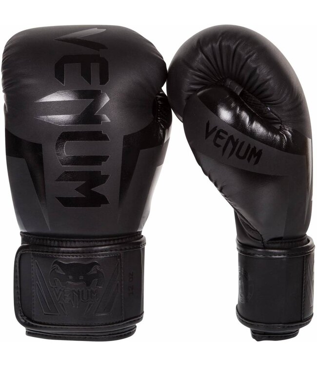 Venum Venum Boxhandschuhe ELITE Schwarz auf Schwarz Kickboxhandschuhe