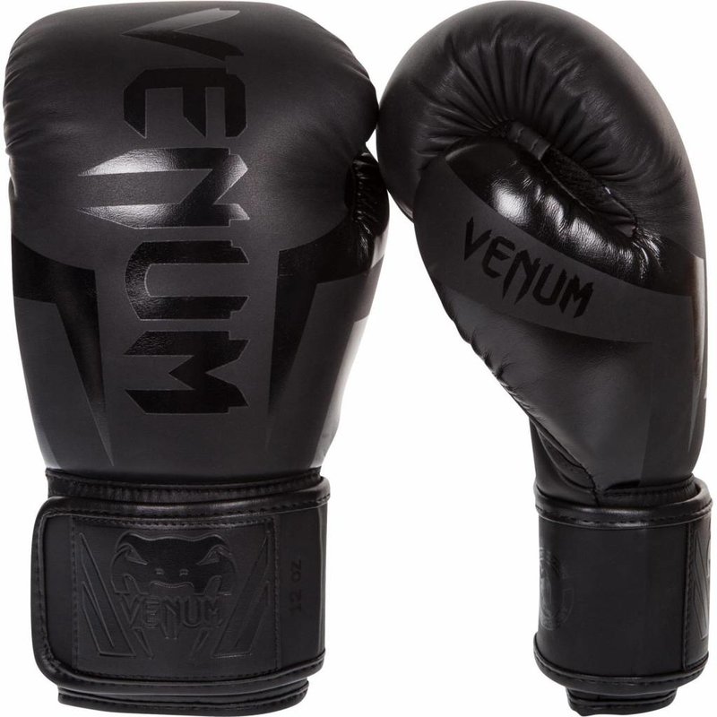 Venum Venum Boxhandschuhe ELITE Schwarz auf Schwarz Kickboxhandschuhe