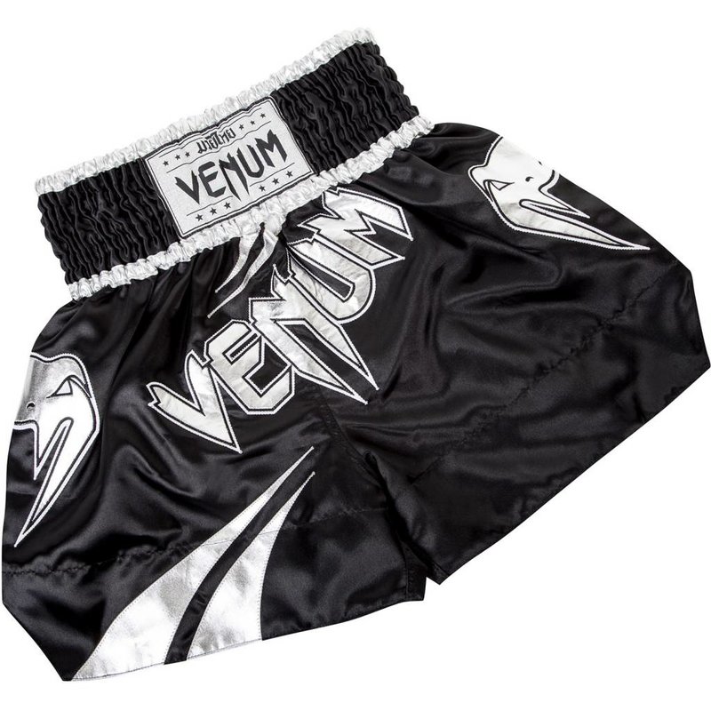 Venum Venum Channah Kickboks Broekje Zwart Zilver Venum Kickboks Kleding