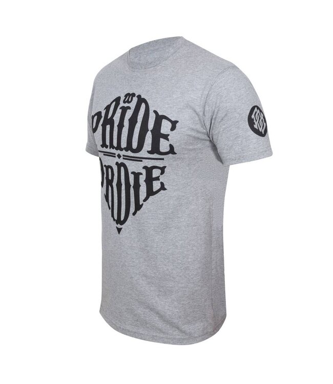 PRiDEorDiE T Shirt RECKLESS Grey Mixed Martial Arts Clothing