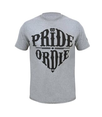 Pride or Die PRiDEorDiE T-Shirt RECKLESS Graue gemischte Kampfkunst-Kleidung