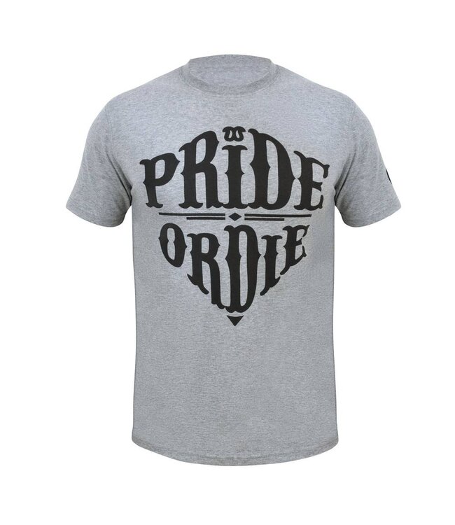 PRiDEorDiE T Shirt RECKLESS Grey Mixed Martial Arts Clothing