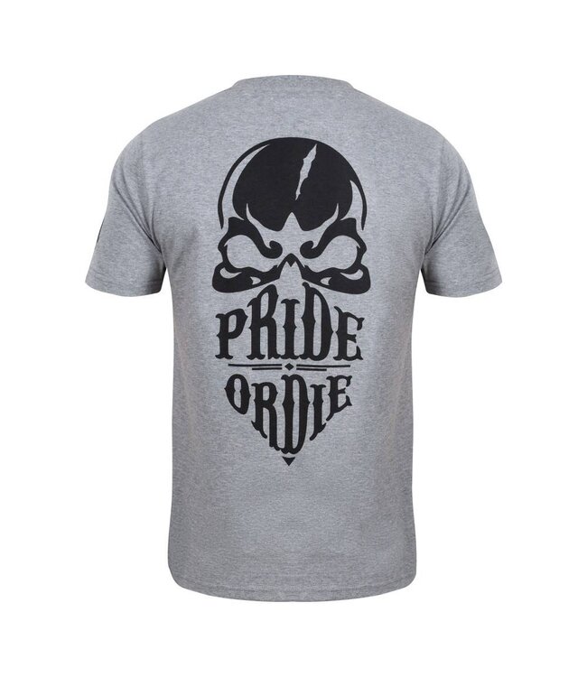 PRiDEorDiE T Shirt RECKLESS Grey Mixed Martial Arts Clothing