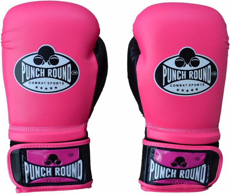 PunchR™  Punch Round Combat Sports Boxing Gloves Pink Ladies