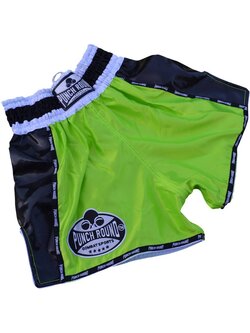 PunchR™  Punch Round Thaiboks Broekjes Carbon Neon Green Muay Thai Shorts