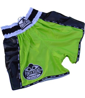 PunchR™  PunchR Muay Thai Kickboks Broek Neon Groen Zwart