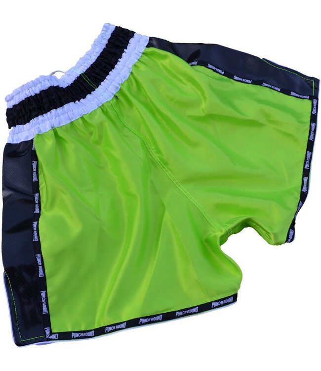 Punch Round™ Muay Thai Shorts Neo Grün Kickboxing Shorts