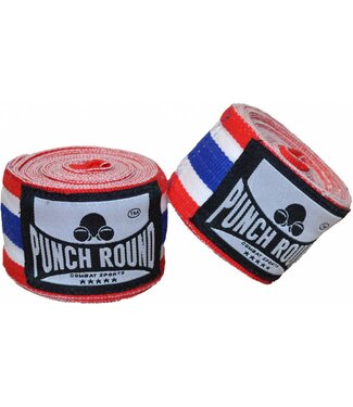 PunchR™  Punch Round™ Perfekte Stretch Nylon Thai Flag Boxbandagen 460 cm